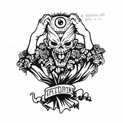 恶魔简笔画恶魔简笔画带翅膀