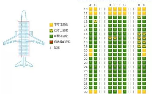 空客359飞机座位分布图图片