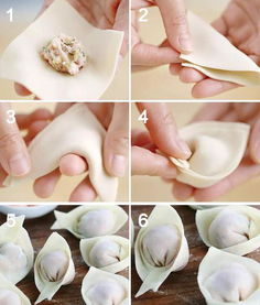 包馄饨包馄饨的手法教程