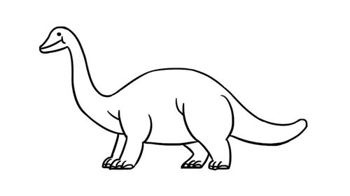 恐龙怎么画简单帅气图片