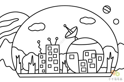 科幻画简笔画(科幻画简笔画大全图片)_竞价网