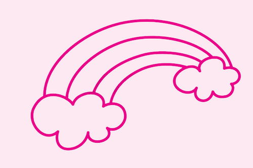 简笔画彩虹简笔画彩虹画法