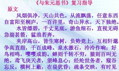 与朱元思书全文翻译