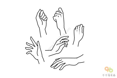 手简笔画(手简笔画图片大全)_竞价网
