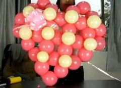 心形门气球造型如何做(自己动手)
