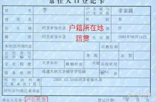 户籍所在地是什么户籍所在地是什么意思