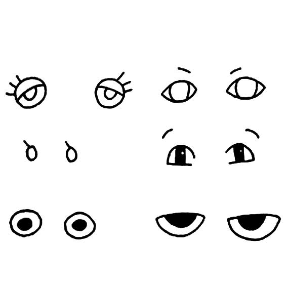 眼睛简笔画可爱又简单