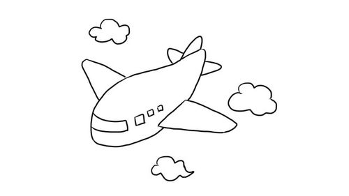 飞机简单画法的图片图片