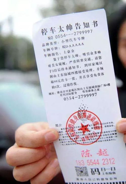 违章停车罚单图片违章处罚单图片