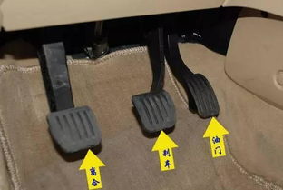 离合器踏板左脚操作平衡身体,刹车踏板正对身体右脚操作最给力的位置