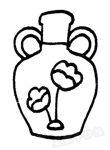 花瓶怎么画?