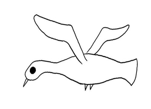 大雁简笔画三步大雁简笔画人字形