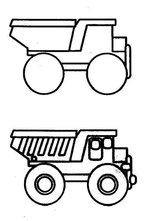 简笔画翻斗车图片大全图片