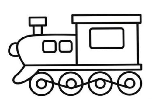 火车头简笔画 简单图片