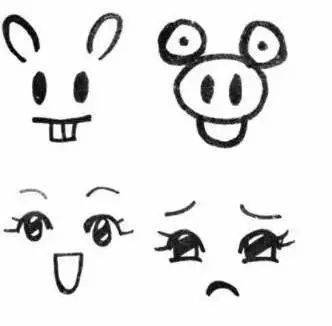 简笔画表情包大全可爱简笔画表情包沙雕