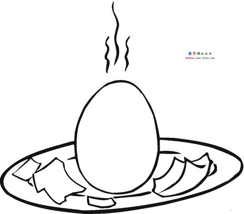 生鸡蛋简笔画图片