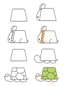 利用梯形的性质——上底和下底互相平行,就很容易画出一个梯形.