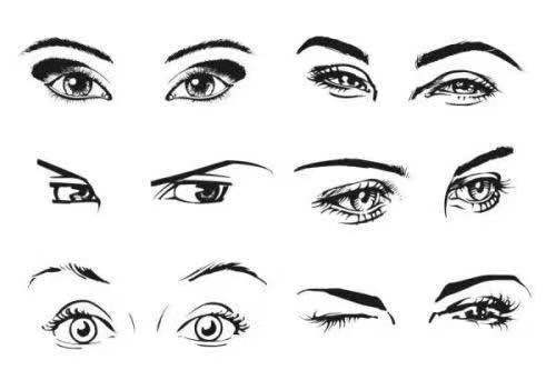 如何画可怜的眼睛(简笔画)