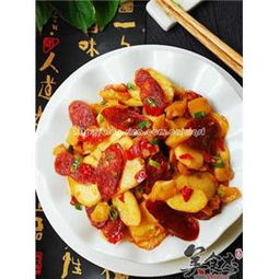 腊肠炒茭白的做法