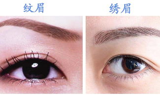 纹眉和绣眉的区别照片