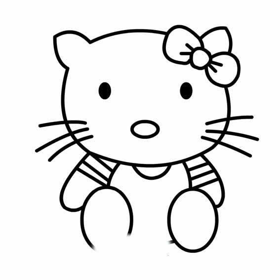 简笔画猫猫的画法图片