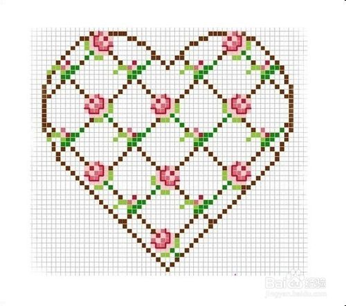 如何绣好十字绣的心形图案视频,十字绣图案大全简单 爱心_竞价网