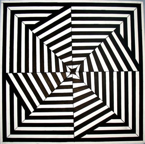 几何图形绘画作品如何画立体图形