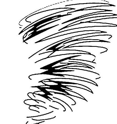 龙卷风怎么画简笔画