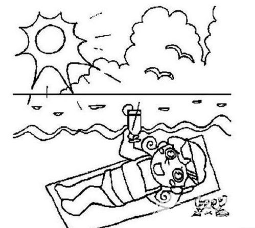 夏天怎么画简单好看 一年级,夏天怎么画简单好看 漂亮