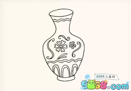 古代花瓶的画法图片