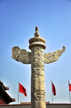天安城门柱子图片