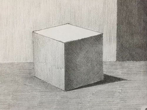 如何画正方体立体图形,如何画正方体素描