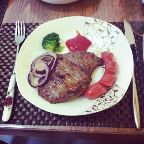 牛排摆盘简单又好看