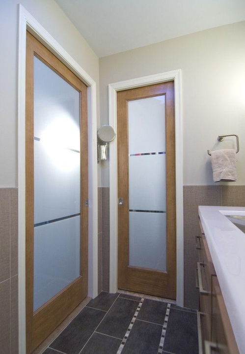 磨砂玻璃门效果图