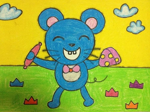 动物儿童画图片大全