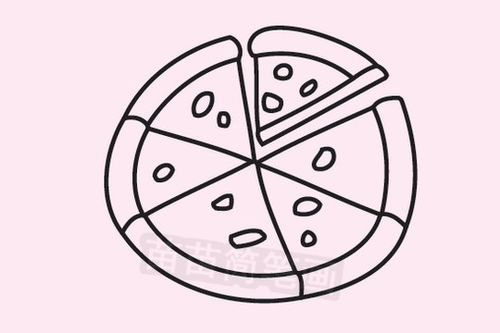 披萨怎么画简笔画,披萨怎么画一步一步_竞价网