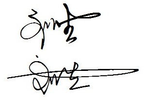 设计自己签名连笔