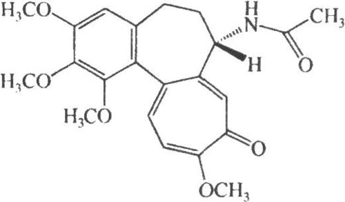 "秋水仙素"一种生物碱.