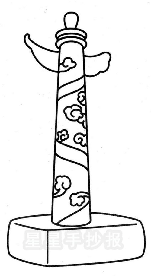 柱子花纹 手绘图图片