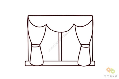 窗户简笔画彩色,窗户简笔画涂色_竞价网