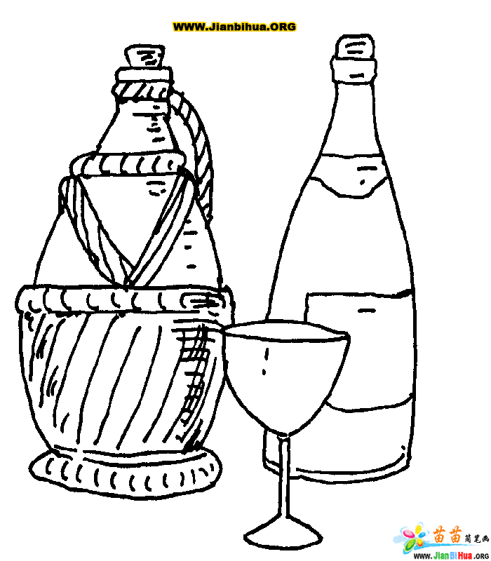 酒杯简笔画中国古代,青铜器酒杯简笔画