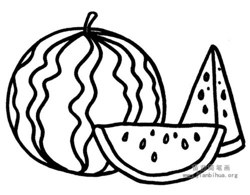 西瓜简笔画