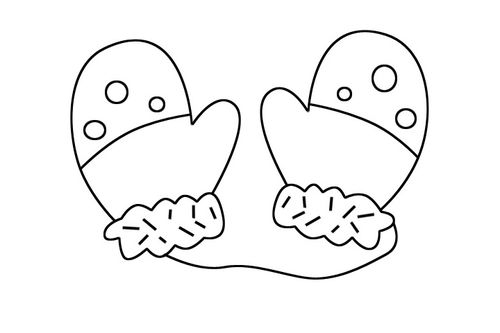 手套简笔画黑白,手套简笔画可打印_竞价网