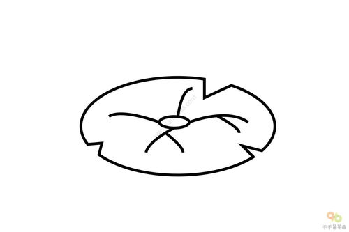 简笔画荷叶