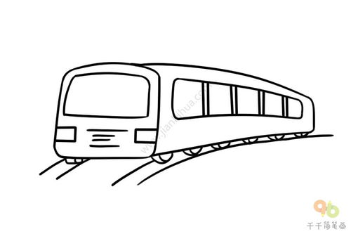 高铁简笔画怎么画步骤