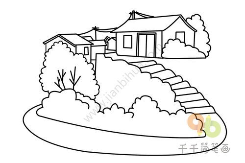 01,首先,我们要画出一个半圆形形状,这就是小桥的大致轮廓了,如图所示