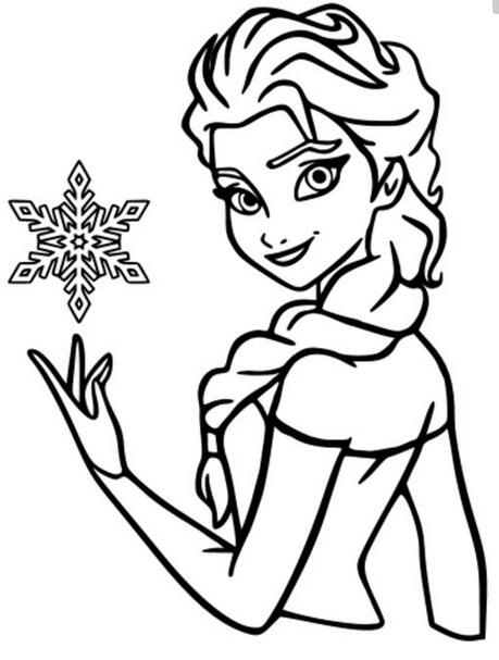 艾莎公主怎么画