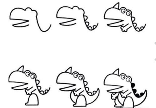 恐龙的画法简单一步一步教