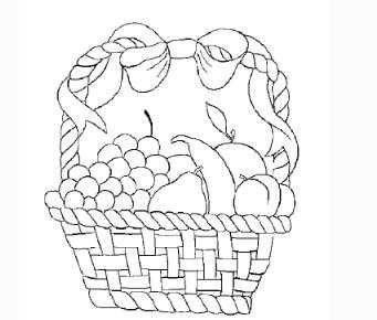 水果篮简笔画图片,水果篮简笔画彩色_竞价网