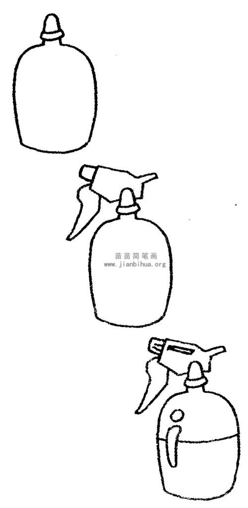 怎么画浇花水壶,喷水壶的简笔画